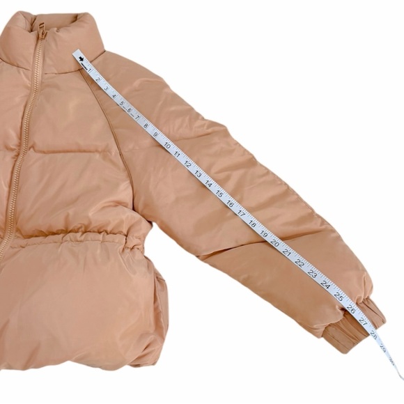 GANNI Whitman Puffer Down Jacket Peach Beige EU 38 US 6 - Picture 12 of 13